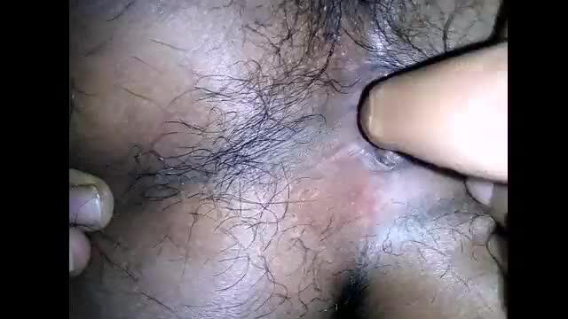 Twink closeup nuts aperture fingerblasting